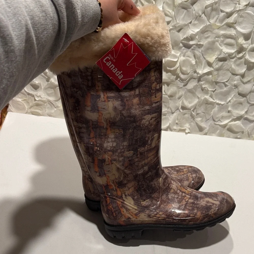 Kamik Women's Brown Patterned Winter Boots